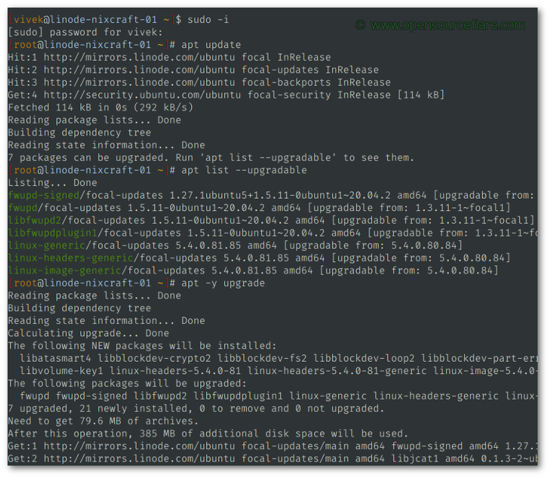 Installing and rebooting Linux box