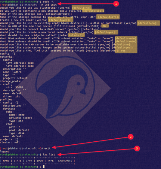 Installing and configuring LXD on Debian 11 Linux server